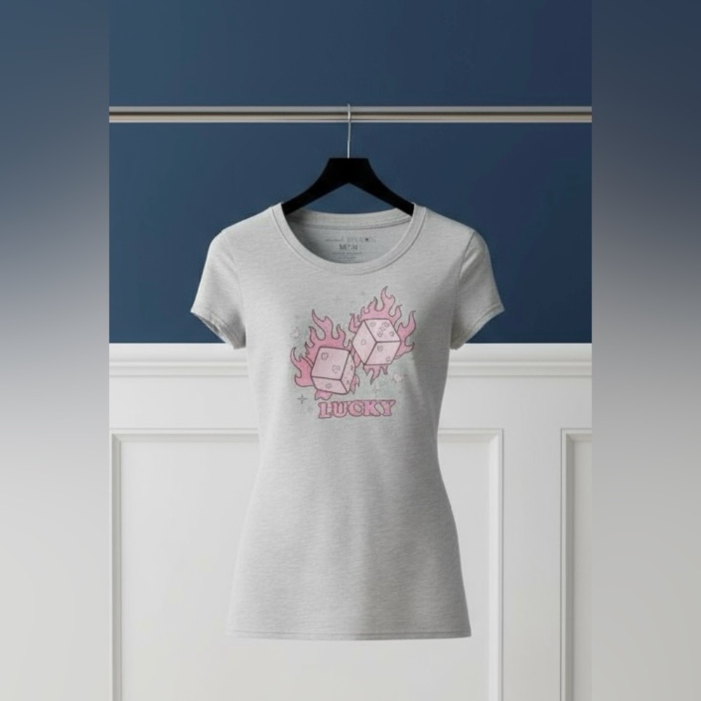 Bundle item - Women’s/Junior’s “Lucky Dice” Graphic Tee (NWT) Sz: M